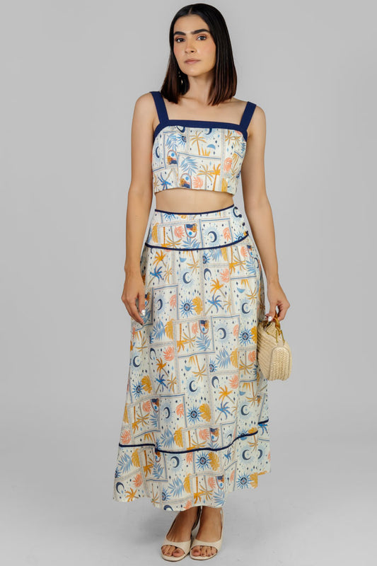 CONJUNTO ESTAMPADO DE DOS PIEZAS
