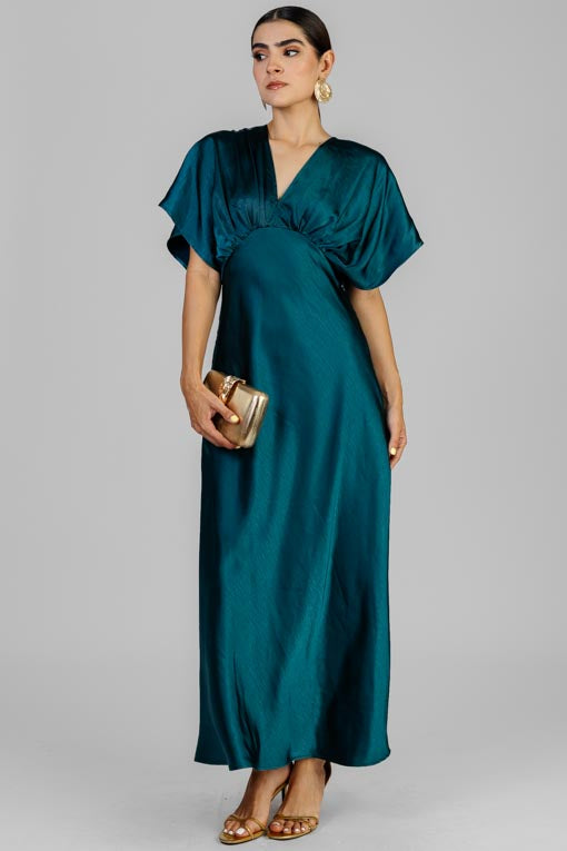 VESTIDO KIMONO SATINADO