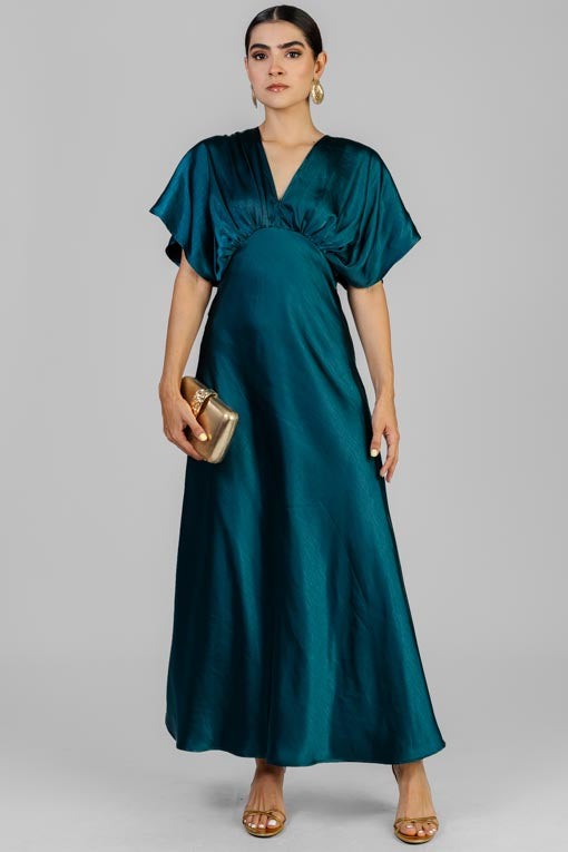 VESTIDO KIMONO SATINADO
