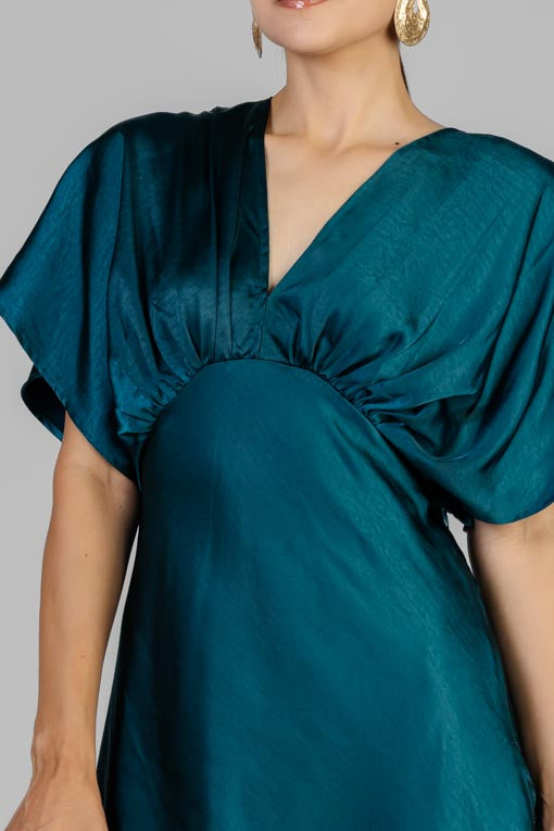 VESTIDO KIMONO SATINADO