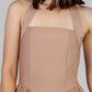 VESTIDO MIDI ENTALLADO NUDE