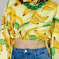 BLUSA ESTAMPADO BANANAS CROPTOP