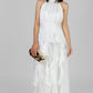 VESTIDO MAXI CON HOLANES