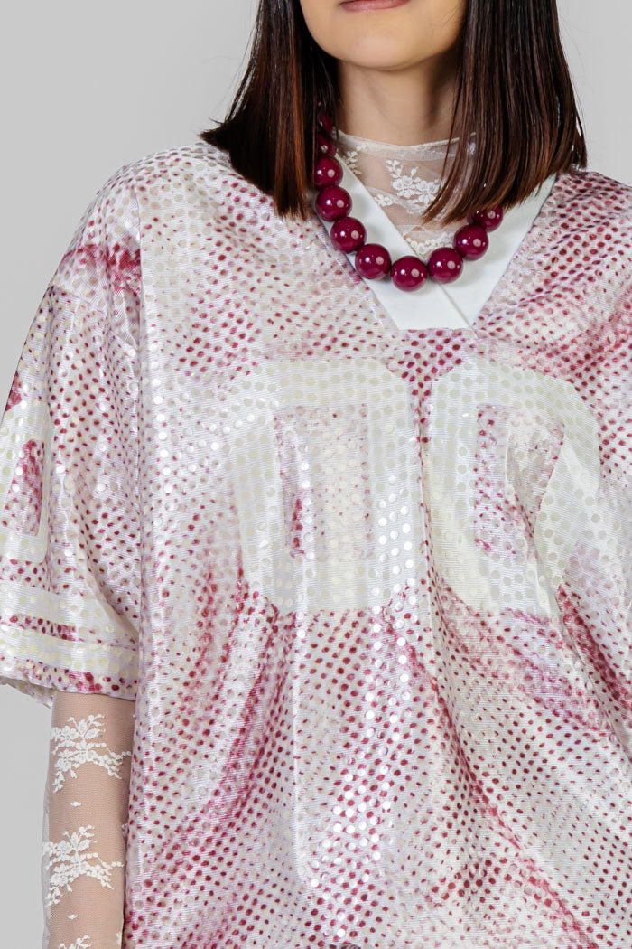 BLUSA ESTILO JERSEY LENTEJUELAS