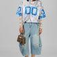 BLUSA ESTILO JERSEY LENTEJUELAS