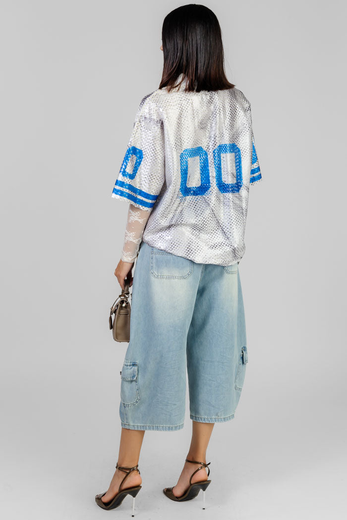 BLUSA ESTILO JERSEY LENTEJUELAS
