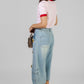 BERMUDA DENIM CON APLICACIONES