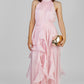 VESTIDO MAXI CON HOLANES