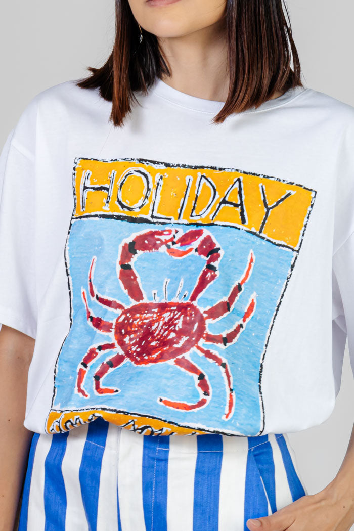 BLUSA BLANCA ESTAMPADA HOLIDAY