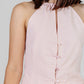 BLUSA CUELLO HALTER ROSA