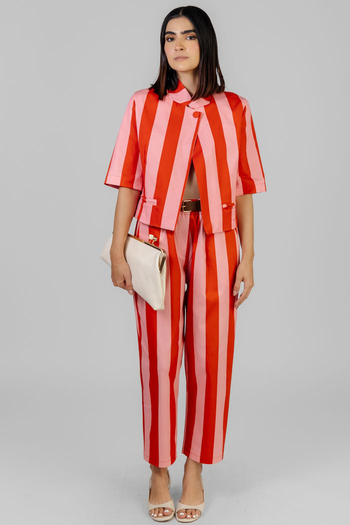 CONJUNTO RAYAS BICOLOR