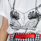 BLUSA BLANCA ESTAMPADO ARTÍSTICO