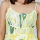 VESTIDO MIDI FLORAL AMARILLO