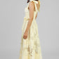VESTIDO MIDI AMARILLO FLORAL