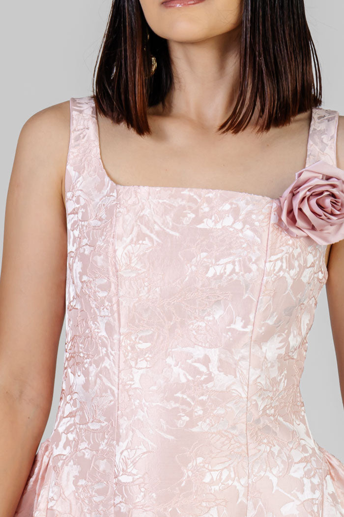 VESTIDO MIDI JACQUARD