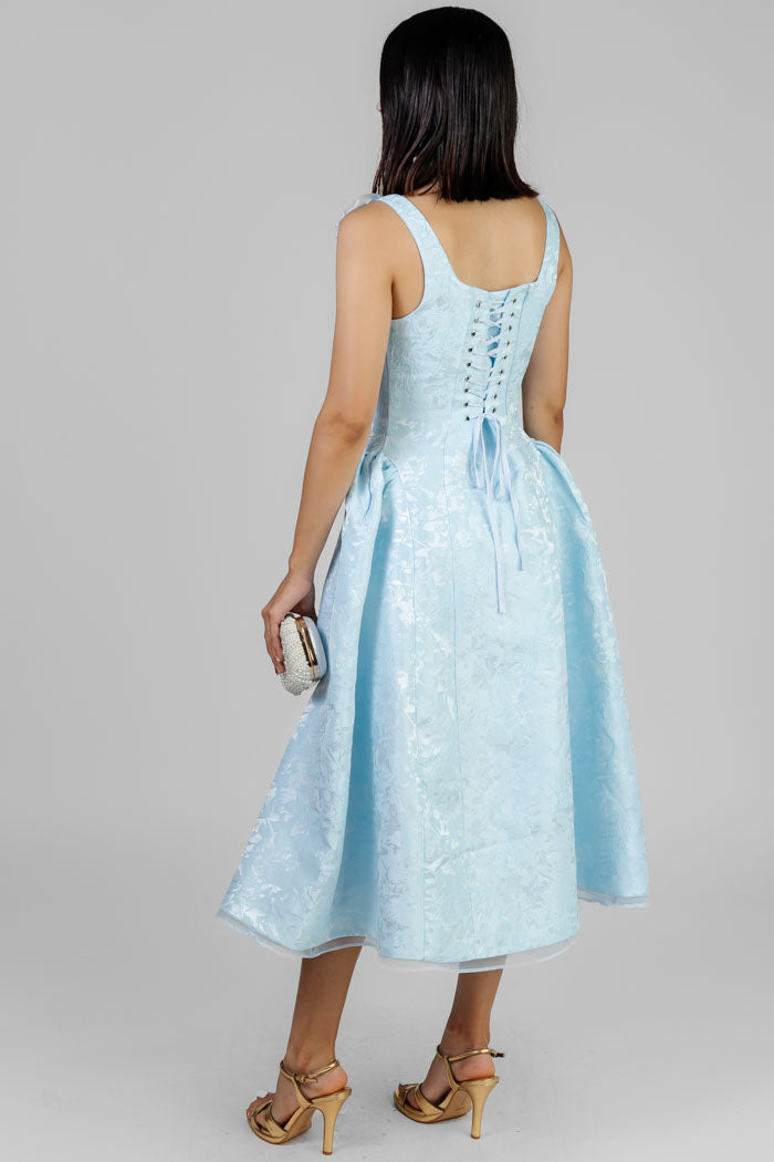 VESTIDO MIDI JACQUARD