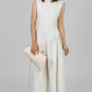 VESTIDO MIDI ASIMÉTRICO PLISADO