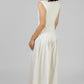 VESTIDO MIDI ASIMÉTRICO PLISADO