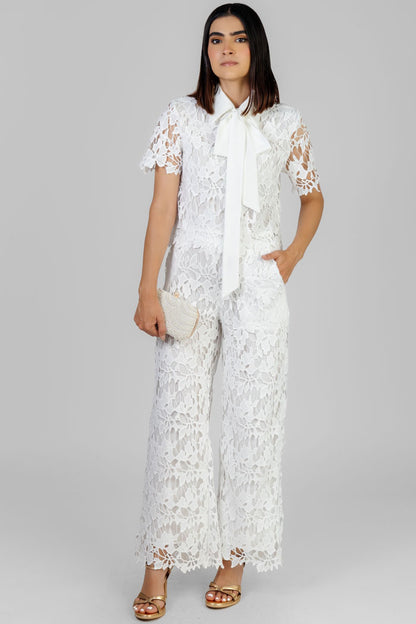CONJUNTO BLANCO DE ENCAJE