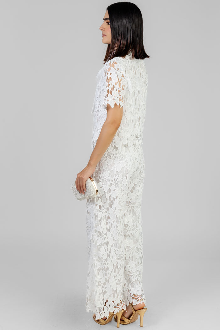 CONJUNTO BLANCO DE ENCAJE