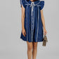 VESTIDO AZUL CON VIVOS