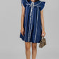 VESTIDO AZUL CON VIVOS