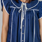 VESTIDO AZUL CON VIVOS