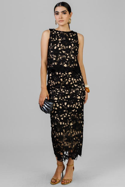 CONJUNTO FALDA ENCAJE