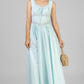 VESTIDO CAMPESINO AQUA