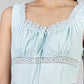 VESTIDO CAMPESINO AQUA
