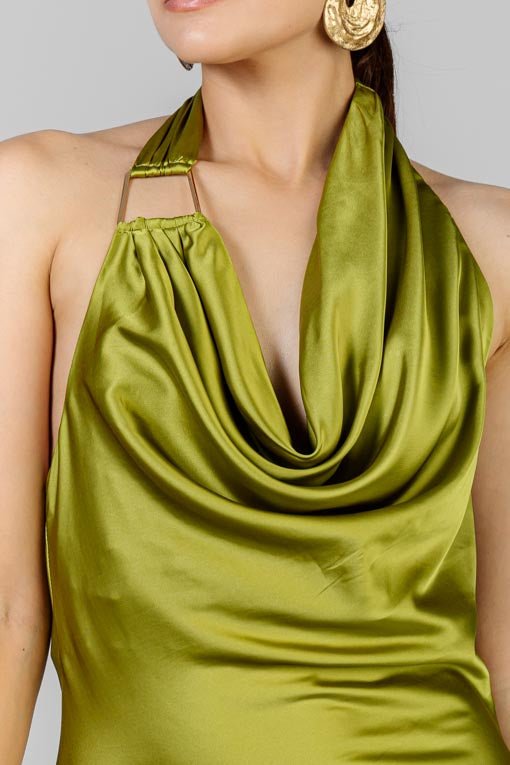 VESTIDO HALTER HEBILLA