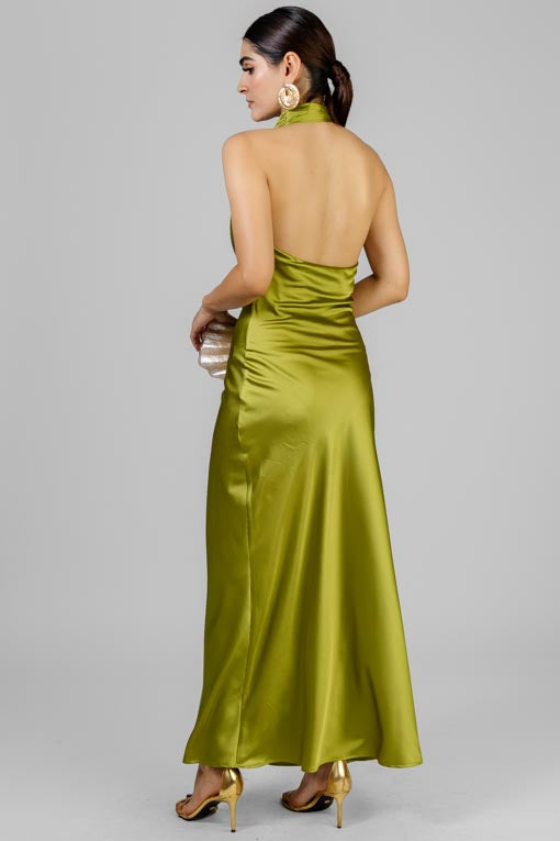 VESTIDO HALTER HEBILLA