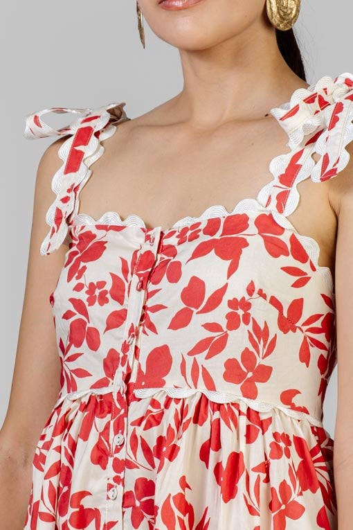 VESTIDO FLORES Y ESPIGA