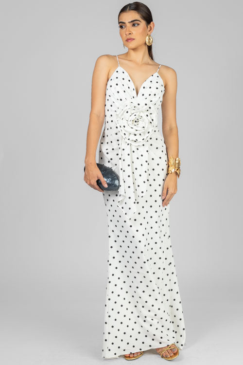 VESTIDO POLKA FLOR