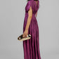 VESTIDO LARGO PLISADO ELEGANTE