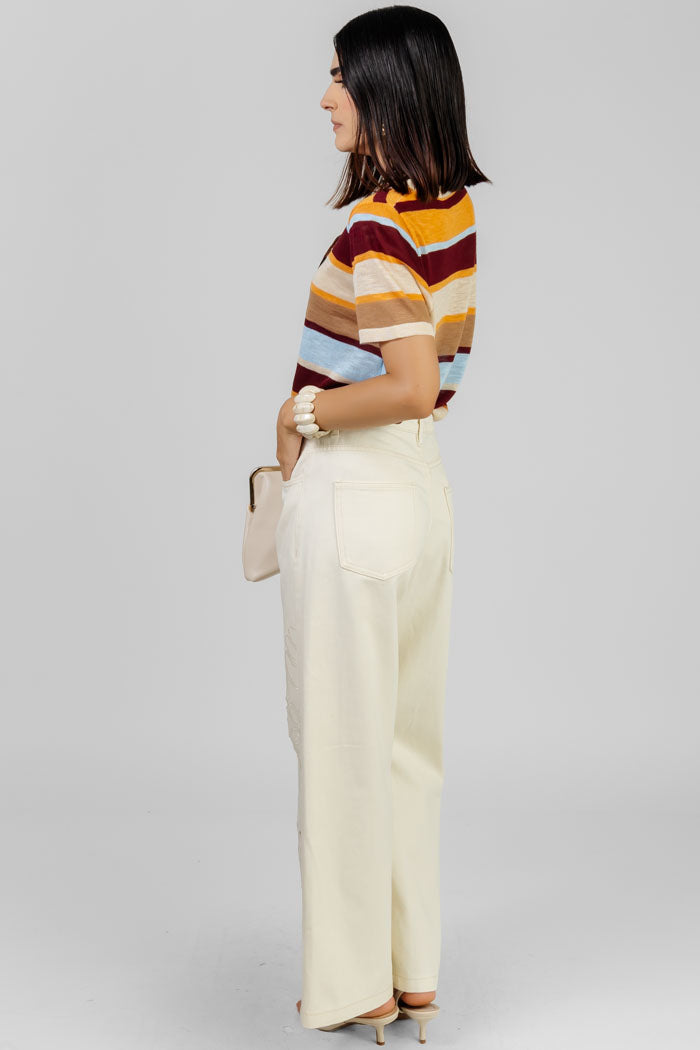PANTALON OFF-WHITE CALADO