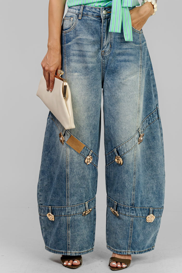 PANTALON JEANS WIDE LEG