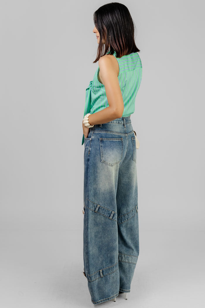 PANTALON JEANS WIDE LEG