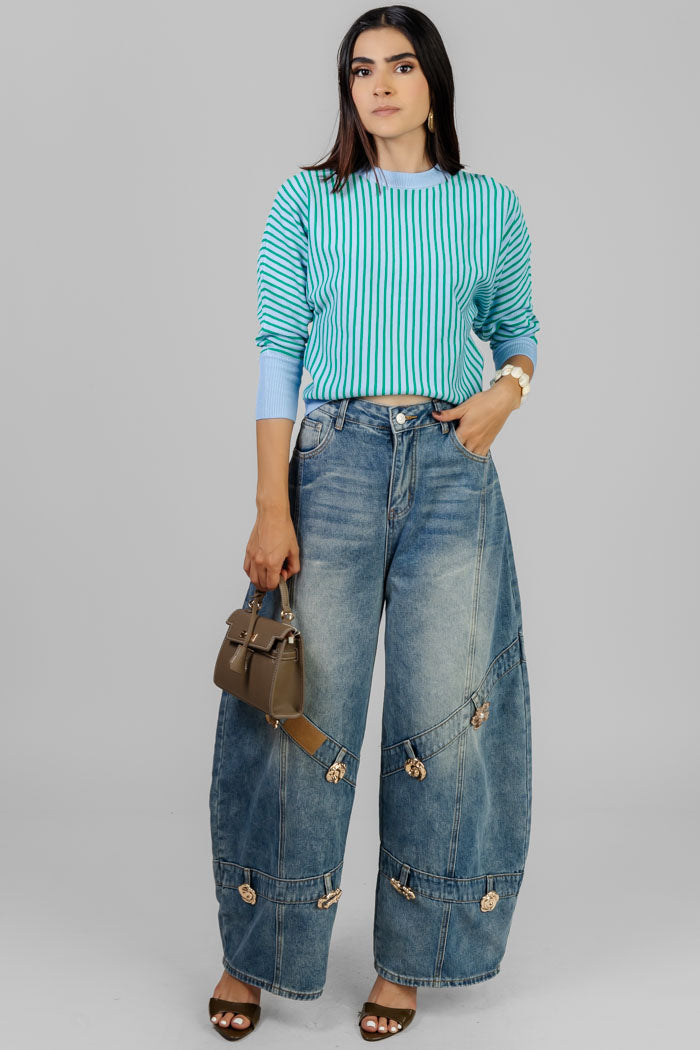 BLUSA A RAYAS CASUAL