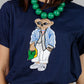BLUSA ESTAMPADO OSO AZUL