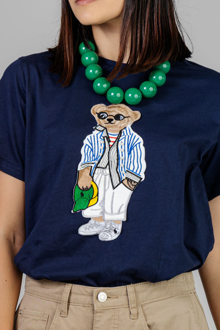 BLUSA ESTAMPADO OSO AZUL