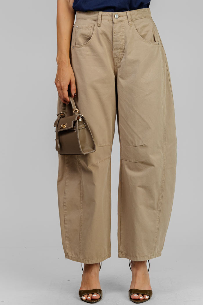 PANTALON BEIGE WIDE LEG