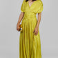 VESTIDO LARGO PLISADO ELEGANTE