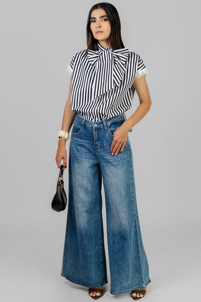 BLUSA A RAYAS LAZO