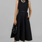 VESTIDO MIDI ELEGANTE NEGRO