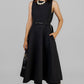 VESTIDO MIDI ELEGANTE NEGRO