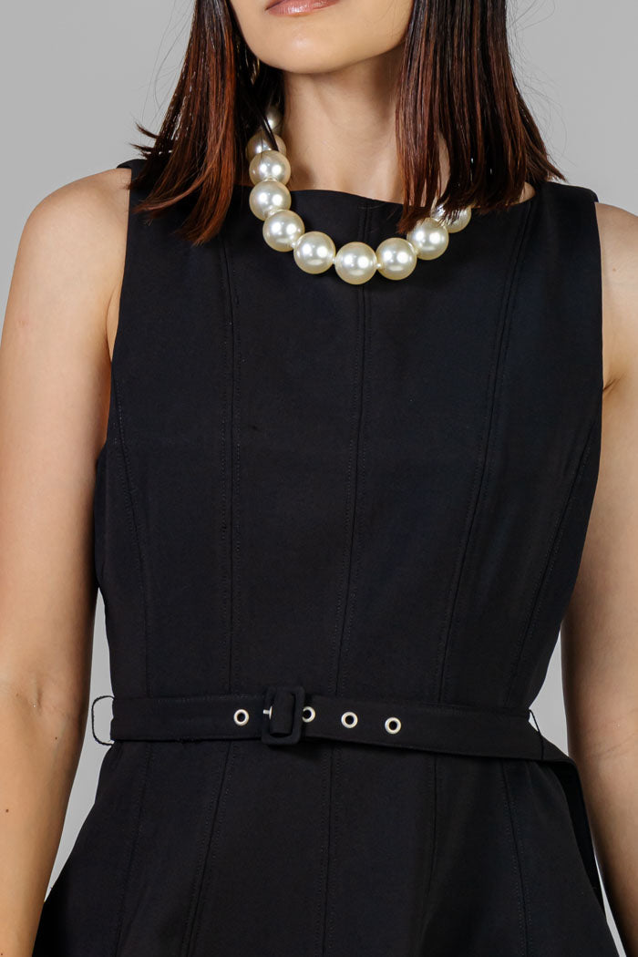 VESTIDO MIDI ELEGANTE NEGRO