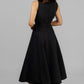 VESTIDO MIDI ELEGANTE NEGRO