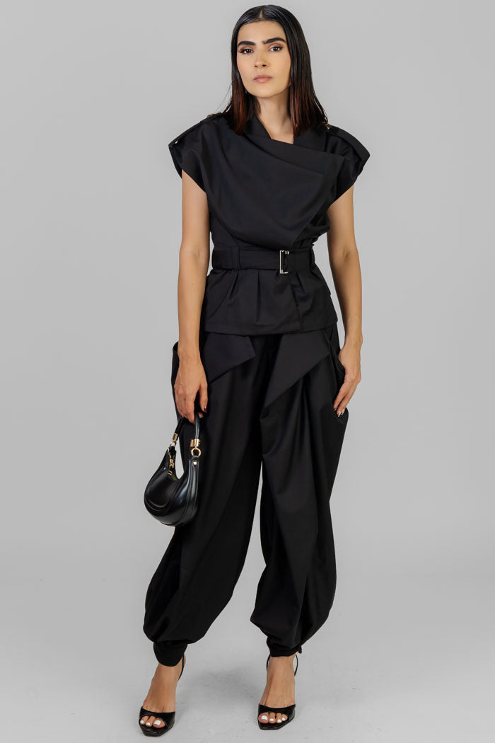 CONJUNTO URBANO ELEGANTE NEGRO