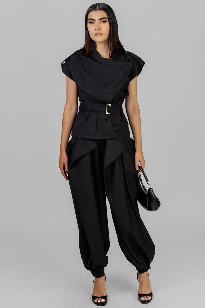 CONJUNTO URBANO ELEGANTE NEGRO